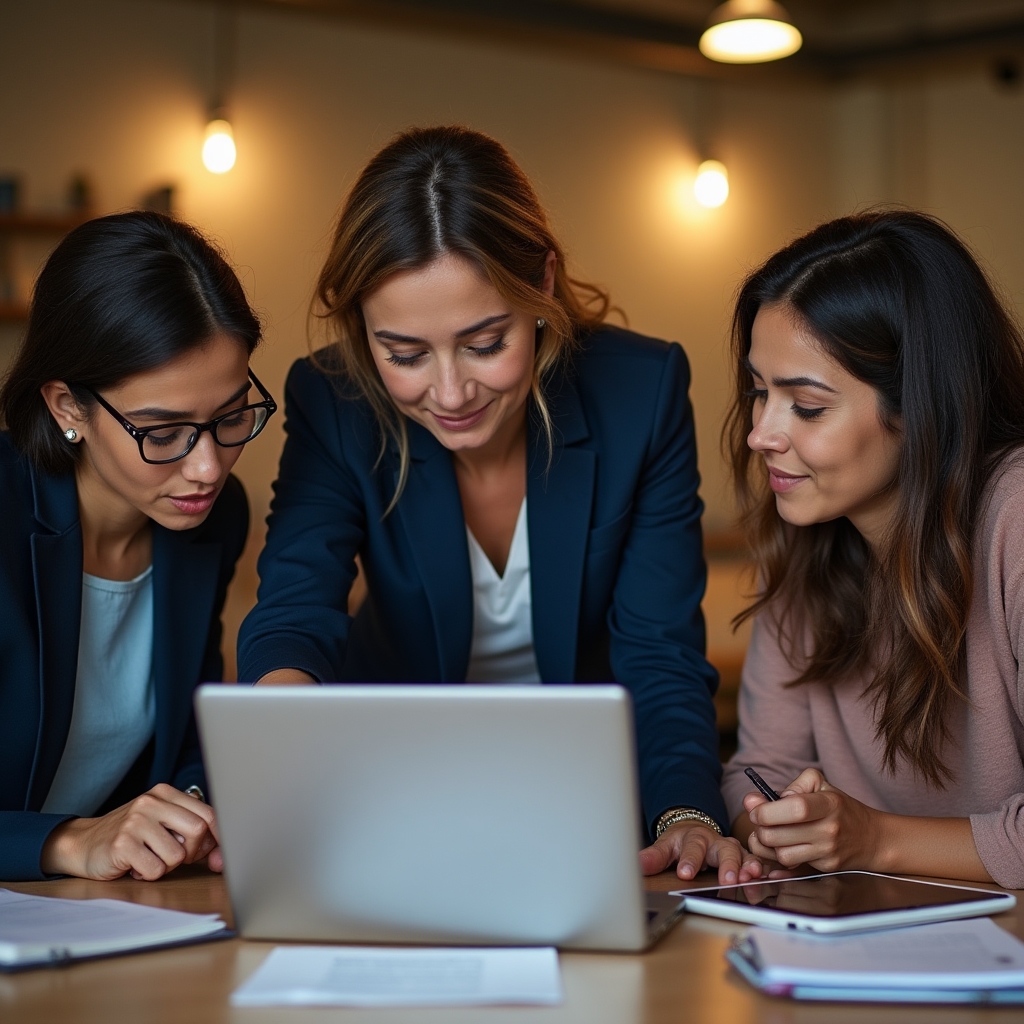 Workshop facilitator showing participants how to navigate official government websites for small business support programs